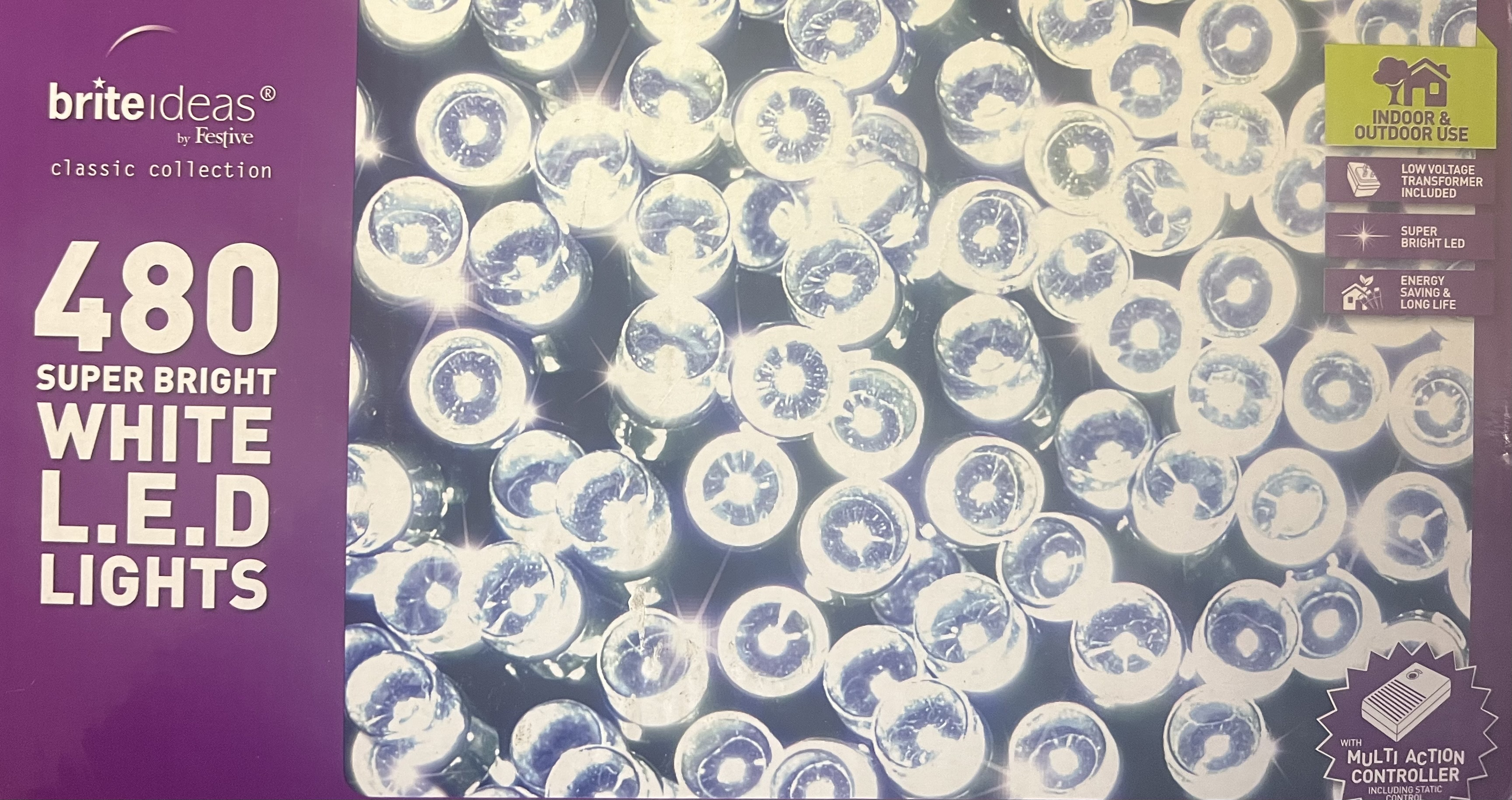 Kilted Christmas Tree 480SuperBrightWhiteLEDLights